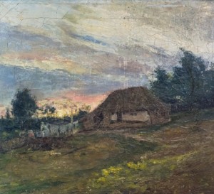 Ion_Andreescu_Marginea_satului_la_apus_de_soare (Custom)