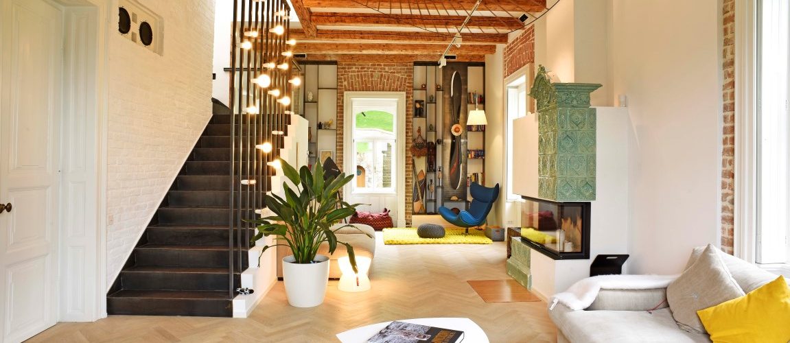 O casa istorica amenajata in stil contemporan